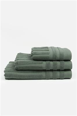 Premium Cotton Manhattan Zero Twist Border Bath Towel