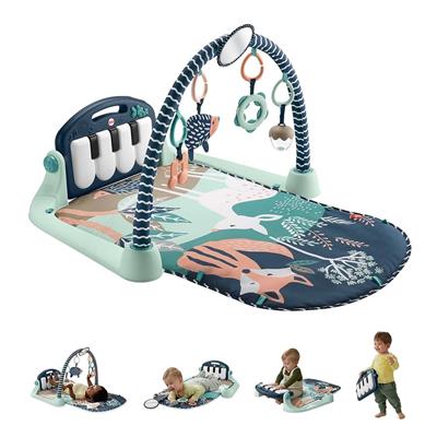 Fisher-Price Baby Playmat Kick & Play Piano Gym with Musical and Sensory Toys for Newborn to Toddler, Navy Fawn, HKX37 : Amazon.co.uk: Toys & Games