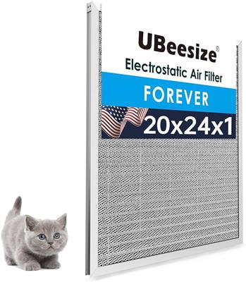 Amazon.com: UBeesize 20x24x1 Reusable Electrostatic Air Filter HVAC AC Furnace Filter,MERV 8,Washable,Lasts a Lifetime,Permanent Air Filter,Breathe Fr