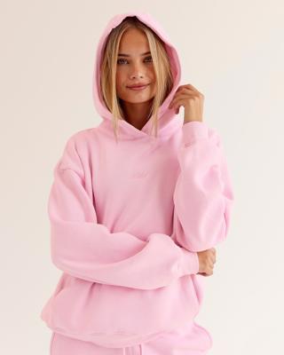 Go-To Script Oversized Hoodie - Marshmallow | LSKD