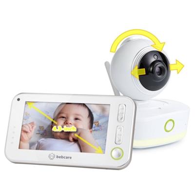 Bebcare Motion - Digital Low EMF Emissions Video Baby Monitor with 4.3 True Color Screen, Temperature, Movement Detection, Night Light, Music Lullabie