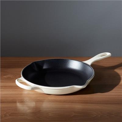 Le Creuset ® Signature 10.25 Olive Enameled Cast Iron Round Skillet   Reviews | Crate and Barrel