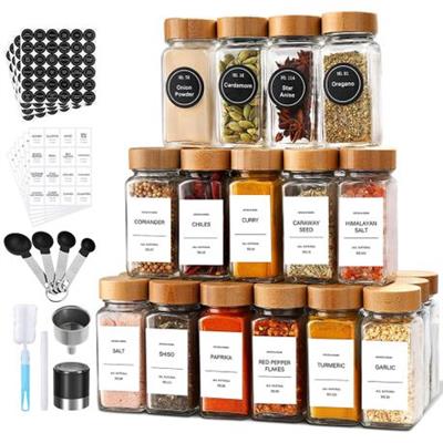27-Piece Spice Jars Containers Set