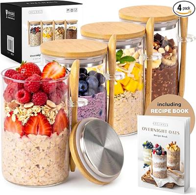 Snack Containers with Lids, Labels & Spoons | Amazon