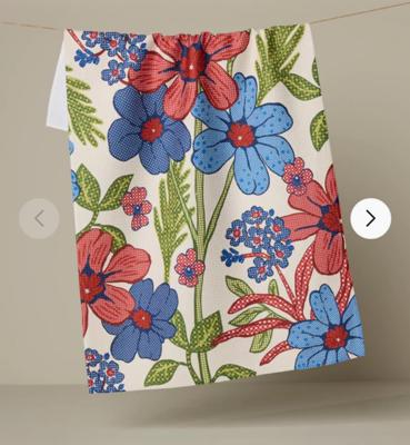 Plaid Floral Tea Towel | Geometry – GEOMETRY