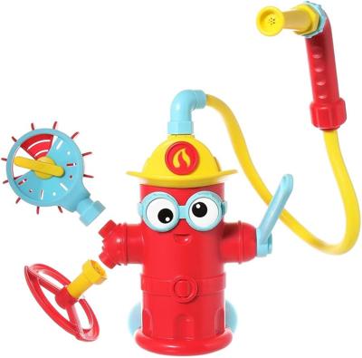 Yookidoo Ready Freddy Spray ‘N’ Sprinkle Kids Bath Toy. Action-Oriented Fire Hydrant Play Game for Children Ages 3+. Comes with 4 Fireman Accessories,