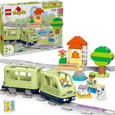 LEGO DUPLO Interactive Adventure Train Set - Toddler Learning Toy for 2+ Year Old Boys & Girls - incl. 14 Track Pieces, Action Bricks with Sound and 4
