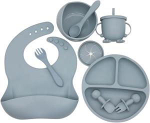 GENERIC 10-Piece Silicone Baby Feeding Set - Blue - PLASTIC | Makro
