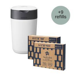Twist & Click Nappy Disposal Bundle with 9 Refills Bundle | Tommee Tippee