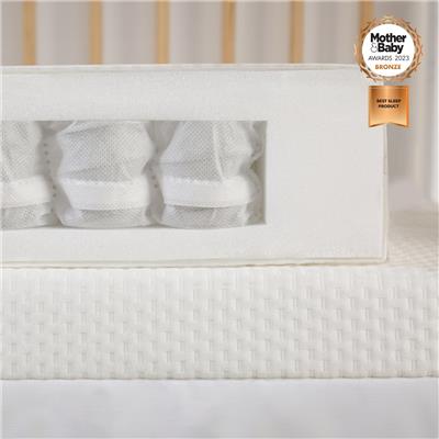 Signature Hypoallergenic Pocket Sprung Cot Mattress 120 x 60 - CuddleCo