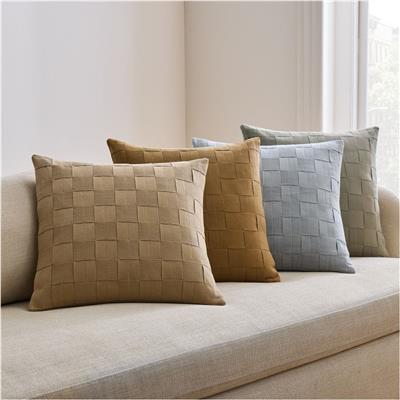 Taped Basketweave Pillow Cover | West Elm