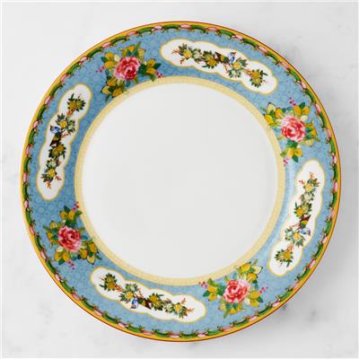Famille Rose Dinner Plates - Green Rim | Williams Sonoma