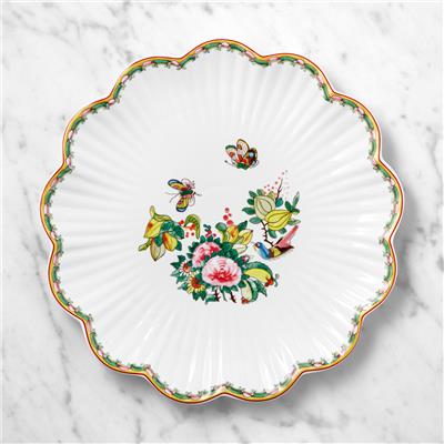 Famille Rose Scalloped Dinner Plates, Set of 4 | Williams Sonoma