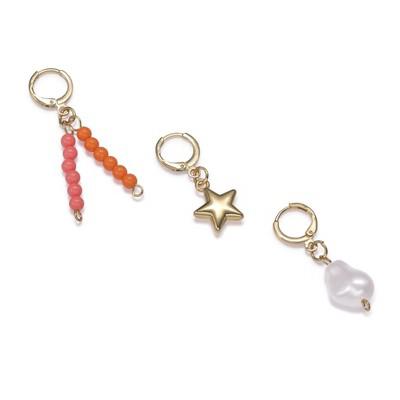 Studio Artifact Individual Charm Set - Puffy Star - 3pk: Zinc Alloy, Beauty Tool Set : Target