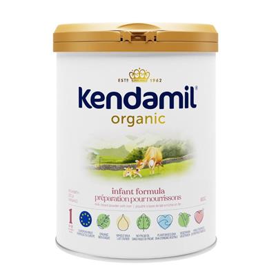 Kendamil Organic Whole Milk Baby Formula Powder, European with HMOs, Prebiotics, No Palm Oil or Soy, with DHA, 800g, 0-12 Months, Kendamil Organic Bab