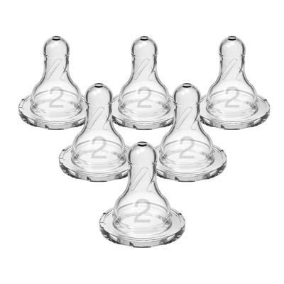 Dr. Browns Natural Flow Level 2 Narrow Baby Bottle Silicone Nipple, Medium Flow, 3m+, 100% Silicone Bottle Nipple, 6 Pack, 6 Pack - Walmart.ca