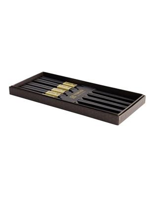 Tokyo Design Studio Square Chopstick Giftset 5 Piece in Black | MYER