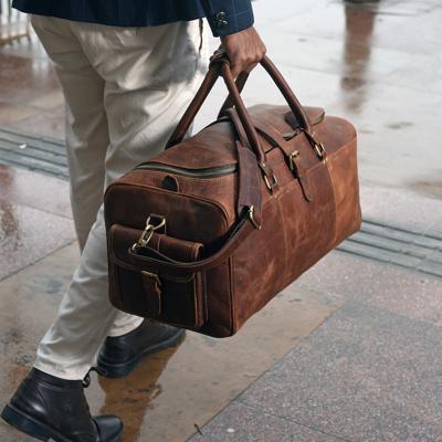 Handmade Full Grain Leather Duffle Bag, Laser Engraved Weekender Carry-on Luggage, Retro Travel Holdall for Men, Personalised Gifts for Him - Etsy Can