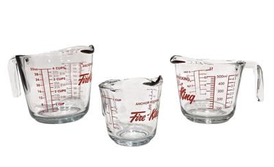 Anchor Hocking Glass Measuring Cup Set, Assorted Sizes, 3-pc