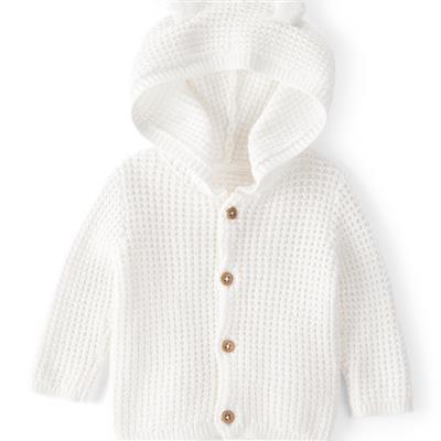 White Baby Hooded Cardigan | Carter’s Oshkosh Canada