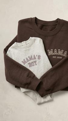 Mama’s Boy Embroidered Set | Baby Mama’s Boy Bodysuit
 – Physique