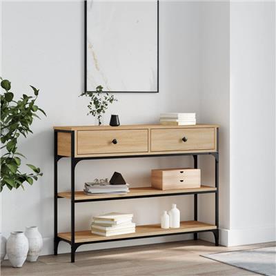 Vidaxl Console Table Smoked Oak 72.5X25x75 Cm Engineered Wood | Wayfair.co.uk