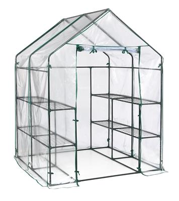 MiracleGro Mini Greenhouse, Shelves Included, 4.8-ft x 4.8-ft x 6.5-ft