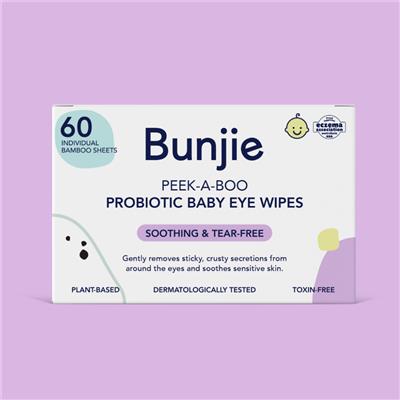 Probiotic Baby Eye Wipes – Gentle & Soothing for Little Eyes – Bunjie