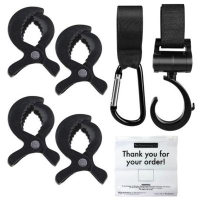 Durable Stroller Clips & Hooks Set with Reusable Zipper Bag 7-Piece | Shop Today. Get it Tomorrow! | takealot.com