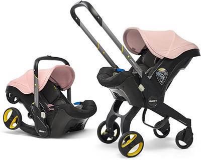 Doona  Baby Car Seat & Stroller - Convertible 0  Car Seat and Pram - Anti Rebound Crash Technology, 5-Point Harness, Adjustable Handle, Side Impact Pr