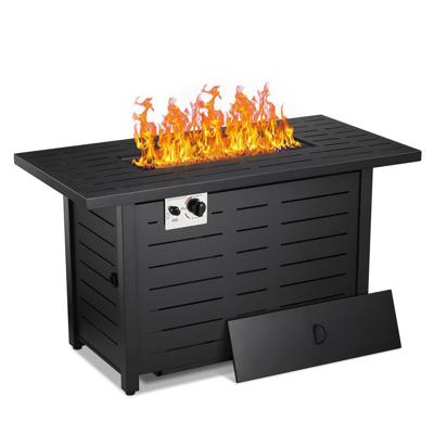 R.W.FLAME 43 in., 50,000 BTU Multi-Purpose Rectangular Propane Gas Fire Pit Table ZYHD-46R431-BK - The Home Depot