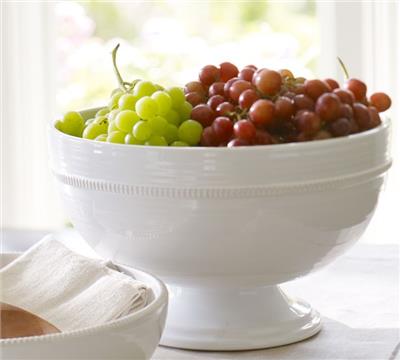 Gabriella Footed Serving Bowl - Elegant Tableware | Pottery Barn
