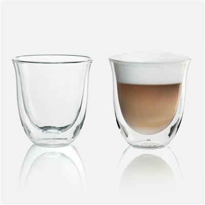 DeLonghi Set of 2 Double Wall Cappuccino Cups