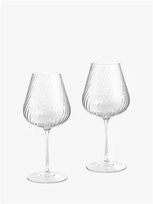 Vera Wang Swirl Crystal White Wine Glass, Set of 2, 440ml, Clear