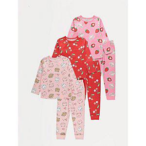 Cute Kawaii Long Sleeve Pyjamas 3 Pack | Kids | George at ASDA