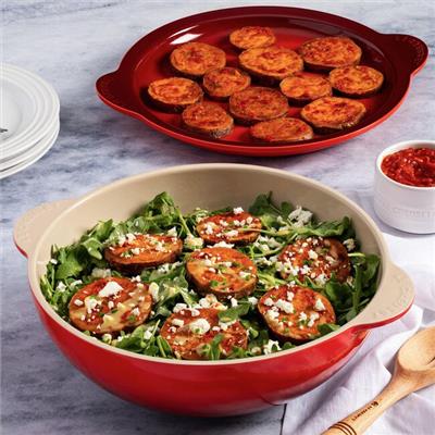 Stoneware Signature Round Serving Bowl with Lid