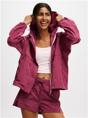 Womens Cotton On Red Active Ace Anorak | Bash