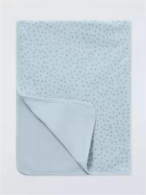 John Lewis Spots Jersey Muslin Baby Blanket, 75cm x 100cm