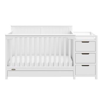Graco Hadley 5-in-1 Convertible Crib and Changer with Drawer, White | Costco