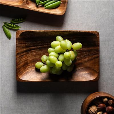 KSP Tala Acacia Wood Rectangular Serving Tray Large 26 x 17 x 4 cm