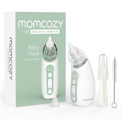 Momcozy Baby Nasal Aspirator, Strong Suction Electric Nose Aspirator for Todder, Portable Baby Nose Sucker Rechargeable with Light and Music | Best Bu