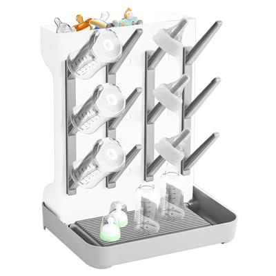 KOOSREEL Baby Bottle Drying Rack for Newborn Feeding Essentials, Nipples and Accessories, Grey, Large : Amazon.co.uk: Baby Products