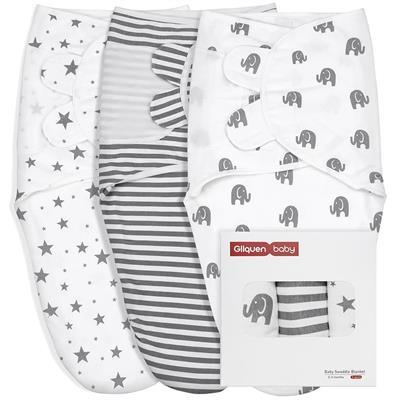 GLLQUEN BABY Baby Swaddle Wraps for 0-3 Months Newborn,Oeko-tex100,100% Breathable Organic Cotton Fabric Swadding Blankets,3 Pack(New Grey) : Amazon.c