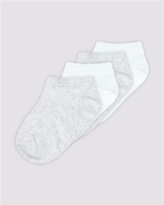 Baby Organic Cotton Blend Ribbed Low Cut Socks 4 Pack - Underworks - Purple & Pink | Target Australia