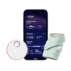 Amazon.com: Owlet Dream Sock® - FDA-Cleared Smart Baby Monitor - Track Live Pulse (Heart) Rate, Oxygen in Infants - Receive Notifications - Mint : Clo
