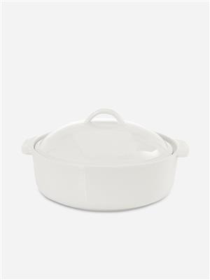 @home Aurora Round Porcelain Casserole With Lid 30cm