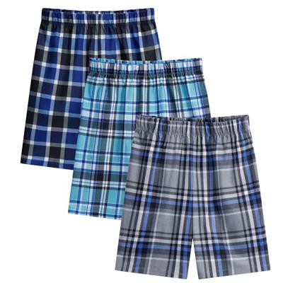 US Angels Boys Sleep Shorts - 3 Pack, Summer Pajama Shorts Set, Soft Boys PJ Bottoms, Teen & Kids