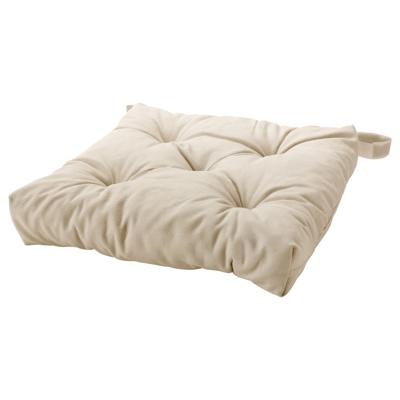 MALINDA chair pad, light beige, 16/14x15x3 - IKEA