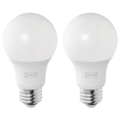 SOLHETTA LED bulb E26 450 lumen, globe opal white - IKEA CA