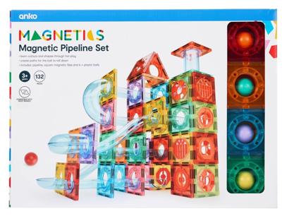 132 Piece Magnetic Pipeline Set
